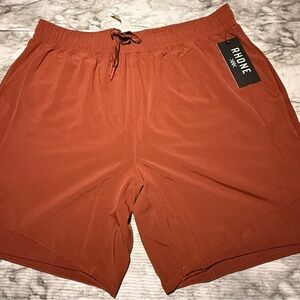 NWT Rhone Men’s 7” Phase Unlined Shorts Brandy Red Standard Fit Size L $78